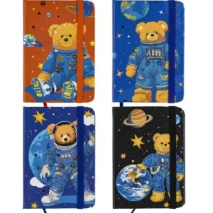 Centrum Notes A7/80K linia PU Miś 81140 mix - Notesy i bloczki - miniaturka - grafika 1