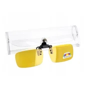 Akcesoria do okularów - Nakładki polaryzacyjne na okulary korekcyjne - żółte rozjaśniające + ETUI - NA-160 - miniaturka - grafika 1