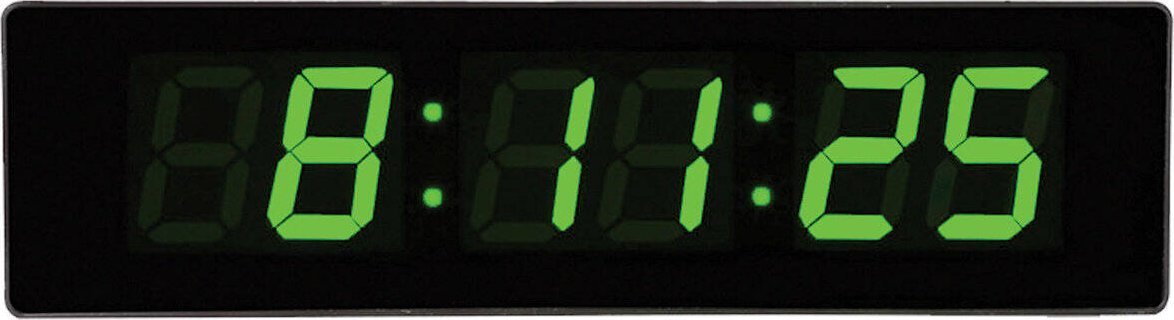 JVD Zegar LED zielony JVD DH4813.2 stoper timer, długość 49,5 cm, cyfry 7,5 cm .