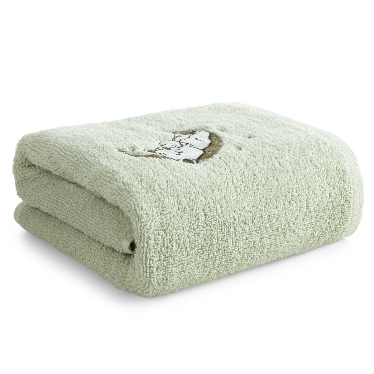 Ręcznik Baby74 50X90 cm miętowy bawełna z aplikacją misia