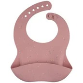 Śliniaki i fartuszki - Canpol babies śliniak silikonowy z kieszonką i zapięciem DOTS - miniaturka - grafika 1