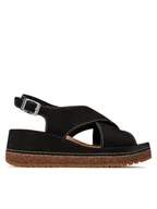Sandały damskie - Clarks Sandały Kassanda Step 26177299 Czarny - miniaturka - grafika 1