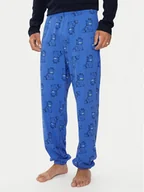 Piżamy męskie - United Colors Of Benetton Spodnie piżamowe 3M3A4F00S Niebieski Regular Fit - miniaturka - grafika 1