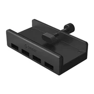 Złącza, przejściówki, adaptery - Hub rozdzielacz MH4PU na zacisk do biurka monitora 4x USB-A - czarny ORICO - miniaturka - grafika 1