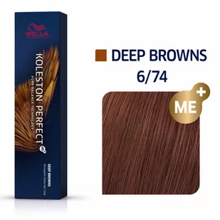 Wella Koleston Perfect Profesjonalna Farba do Włosów w Kremie 6/74 ceglasty 60ml - Farby do włosów i szampony koloryzujące - miniaturka - grafika 1