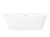 Wanny - Wanna przyścienna wolnostojąca Corsan E029 Mono 170 cm z wykończeniem białym - miniaturka - grafika 1