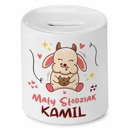 Skarbonki - Skarbonka 330 ml Dla Kamila Syna Dziecka Prezent z Nadrukiem ze Zdjęciem - miniaturka - grafika 1