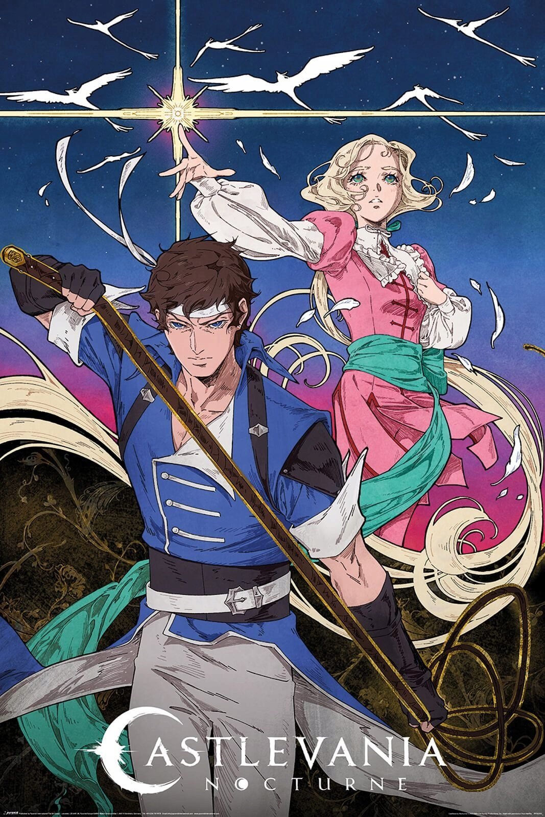 Castlevania plakat filmowy plakaty na ścianę do salonu 61x91,5 cm anime