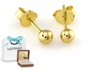 Złote kolczyki 585 na sztyft prezent grawer - Kolczyki - miniaturka - grafika 1