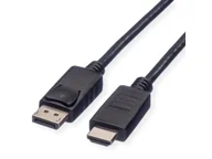 Adaptery i przejściówki - ROLINE Recycled Material 11.45.5782 adapter kablowy 3 m DisplayPort HDMI Czarny 11.45.5782 - miniaturka - grafika 1