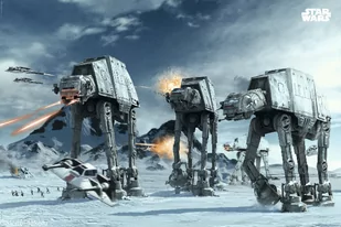 Close, Plakat, CLOSE, Star Wars Gwiezdne Wojny Bitwa o Hoth, 91,5x61 cm - Plakaty - miniaturka - grafika 1