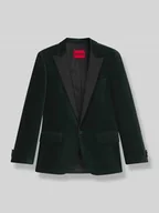 Garnitury - Smoking o kroju slim fit z mieszanki bawełny i aksamitu model ‘HENRY254E1X’ - miniaturka - grafika 1
