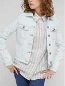 Kurtki damskie - Lee Kurtka jeansowa Rider L54MGWB31 112330458 Błękitny Regular Fit - miniaturka - grafika 1