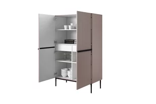 Kredens Nicole - antyczny róż MDF / czarne nóżki - Kredensy - miniaturka - grafika 4