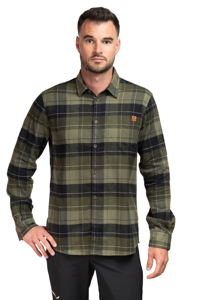 Mammut Koszula męska Trovat Longsleeve Shirt czarny/zielony L
