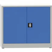 Pozostałe wyposażenie warsztatu - PARTNER B2B Warsztatowa szafa półkowa na narzędzia KOVONA JUMBO, 1 półka, spawana, 950 x 600 x 800 mm, szara / niebieska 178649 - miniaturka - grafika 1