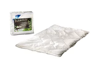 Kołdra antyalergiczna 160x200 Bamboo 1,20 kg biała z włóknem bambusa AMW - Kołdry - miniaturka - grafika 1