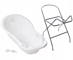 WANNA DLA DZIECKA ZESTAW 3w1 TEGA BABY WANIENKA 102cm + KOREK + STOJAK - Wanienki dla dzieci - miniaturka - grafika 1