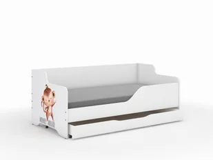 Łóżko dziecięce LILU 160x80 MAŁPKA SAFARI - bok - Łóżeczka i kojce - miniaturka - grafika 1