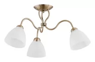 Lampy sufitowe - Alfa Lampa wisząca zwis Adel Patin 3x60W E27 biała, patyna 19173.63 - miniaturka - grafika 1
