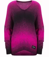 Swetry damskie - Ciepły damski sweter oversize piękny OMBRE - miniaturka - grafika 1
