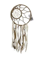Wyposażenie pokoiku dziecięcego - Zawieszka boho dekoracja na ścianę 20x50 Łapacz snów dreamcatcher - miniaturka - grafika 1