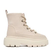 Botki damskie - Trzewiki Roxy CEO-V12-1125 Beżowy - miniaturka - grafika 1