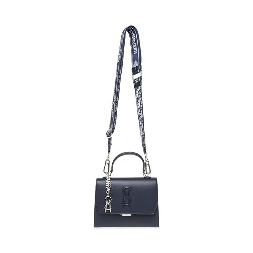 Steve Madden Damska torba na ramię Small Top Handle Crossbody Lattuca z uchwytem do noszenia na górze, niebieski morski, jeden rozmiar