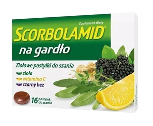 Polpharma SCORBOLAMID NA GARDŁO 16 past - Suplementy naturalne - miniaturka - grafika 1