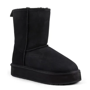 Śniegowce damskie Emu Australia Stinger Lo Flatform czarne na platformie-38 - Śniegowce damskie - miniaturka - grafika 1