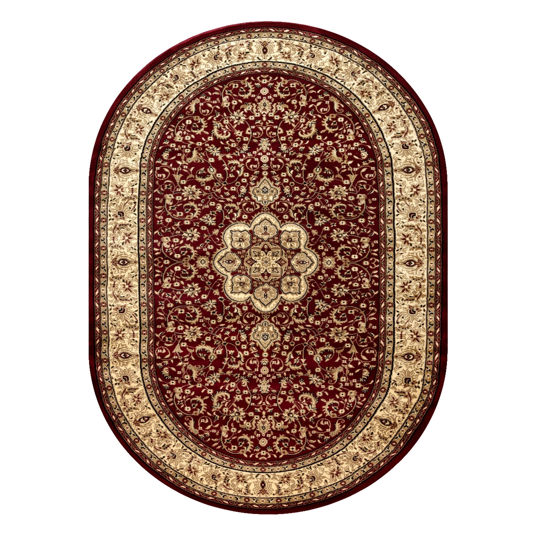 Dywan ROYAL ADR owal wzór 521 bordo czerwony 150x250 cm