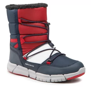 Buty dla dziewczynek - Śniegowce GEOX - J Flexyper B. B Abx C J269XC 0FU50 C0735 D Navy/Red - grafika 1