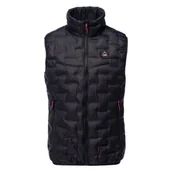 Garnitury - Męska Kamizelka Pikowana EMIN VEST BLACK, Rozmiar M - miniaturka - grafika 1