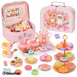 Duży zestaw do herbaty dla dzieci serwis kawowy XXL filiżanki i akcesoria ! - Zabawy w naśladowanie dorosłych Duży zestaw do herbaty dla dzieci serwis kawowy XXL filiżanki i akcesoria ! - Zabawy w naśladowanie dorosłych - miniaturka - grafika 1