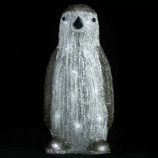 vidaXL vidaXL Świąteczna, akrylowa figurka pingwina z LED, 30 cm, wewn./zewn. - Oświetlenie świąteczne - miniaturka - grafika 1