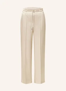 Marc Cain Spodnie Marlena Z Ozdobnymi Kamykami beige - Moda i Uroda OUTLET - miniaturka - grafika 1