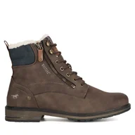 Botki męskie - Trzewiki Mustang 4157-609 Brązowy - miniaturka - grafika 1