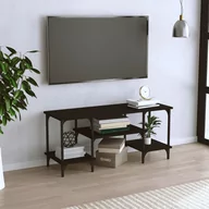 Szafki RTV - vidaXL Szafka pod TV, czarna, 102x35x45,5 cm, materiał drewnopochodny - miniaturka - grafika 1