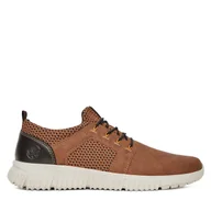 Sneakersy męskie - Sneakersy Rieker B7588-24 Brązowy - miniaturka - grafika 1
