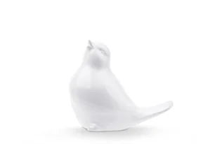 Figurka Ptak TENOS biały, 11,5x6x10, ceramika - Figurki dekoracyjne - miniaturka - grafika 1