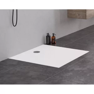 New Trendy B-0485 Brodzik NEX konglomeratowy kwadratowy 90x90x3,5 be$360 struktura - Brodziki prysznicowe - miniaturka - grafika 1