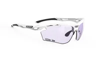 Okulary sportowe - RUDY PROJECT Okulary sportowe z fotochromem PROPULSE white gloss ImpactX laser purple - miniaturka - grafika 1