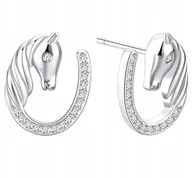 Biżuteria dla dzieci - KOLCZYKI SREBRNE KONIKI PODKOWY DLA DZIEWCZYNKI SREBRO PRÓBA 925 SZTYFTY - miniaturka - grafika 1