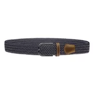 Paski - Pasek pleciony casualowy w czarno-biały EM CH11 - EM Men's Accessories - miniaturka - grafika 1