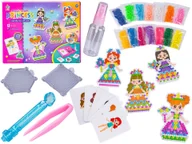 Masy plastyczne - Koraliki Wodne KSIĘŻNICZKI Ubieranki, Karty, Akcesoria, 1400 Koralików - miniaturka - grafika 1