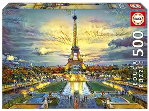 Educa, Puzzle, Wieża Eiffla / Paryż, 500 el. - Puzzle - miniaturka - grafika 1