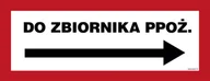 Systemy ekspozycyjne i znaki informacyjne - BC137 DO ZBIORNIKA PPOŻ. W PRAWO, KN - FOLIA PODŁOGOWA NIEŚWIECĄCA; (360X140MM) - miniaturka - grafika 1