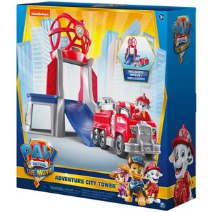 Spin Master Zestaw z figurką Psi Patrol Film Wieża Marshalla z rampą 6061043 - Figurki dla dzieci - miniaturka - grafika 1