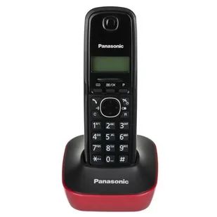 Panasonic Telefon bezprzewodowy KX-TG1611PDR czerwony KX-TG1611PDR - Telefony stacjonarne - miniaturka - grafika 1
