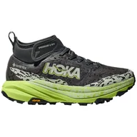 Buty trekkingowe męskie - Buty do biegania dla mężczyzn Hoka Speedgoat 6 Mid Gtx Rozmiar butów (UE): 42 / Kolor: szary/zielony - miniaturka - grafika 1